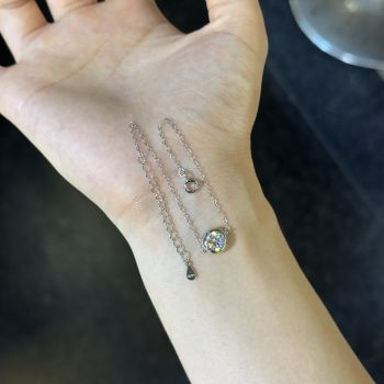 s925 silver card bubble moissanite bracelet