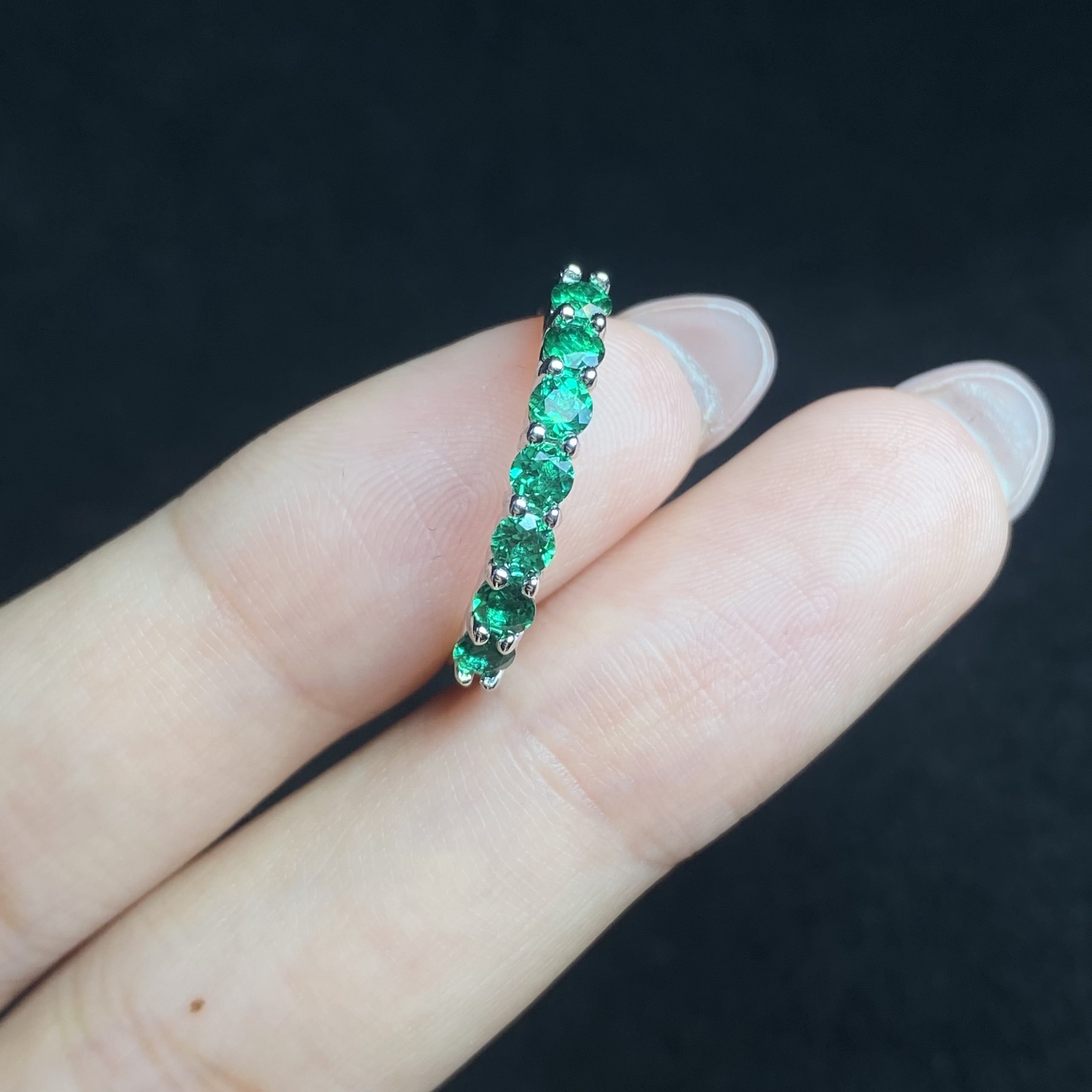 Cultured Emerald Ring