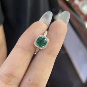 Cultured Emerald Ring