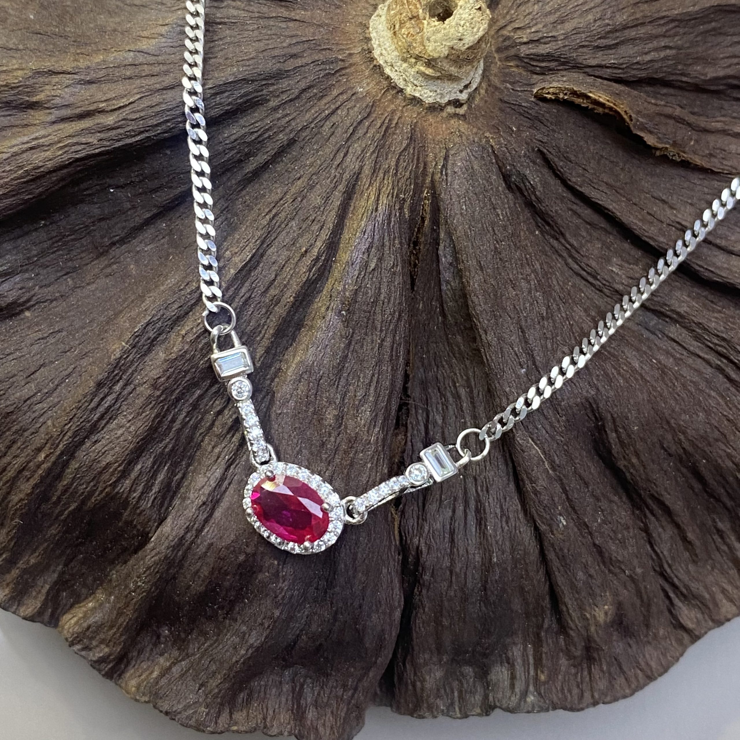 Cultured Ruby Chain