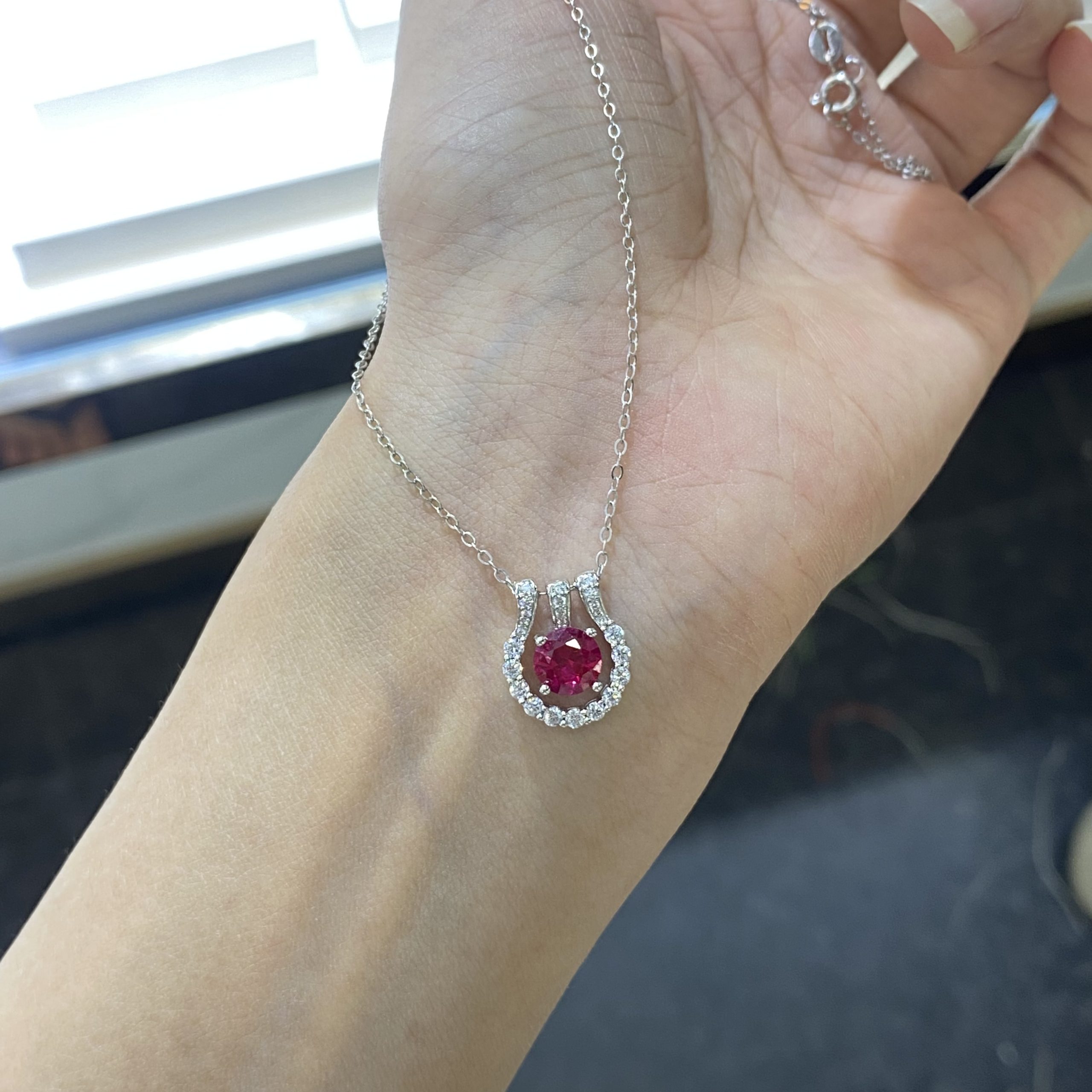 Cultured Ruby Chain