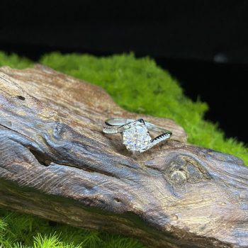 moissanite diamond ring