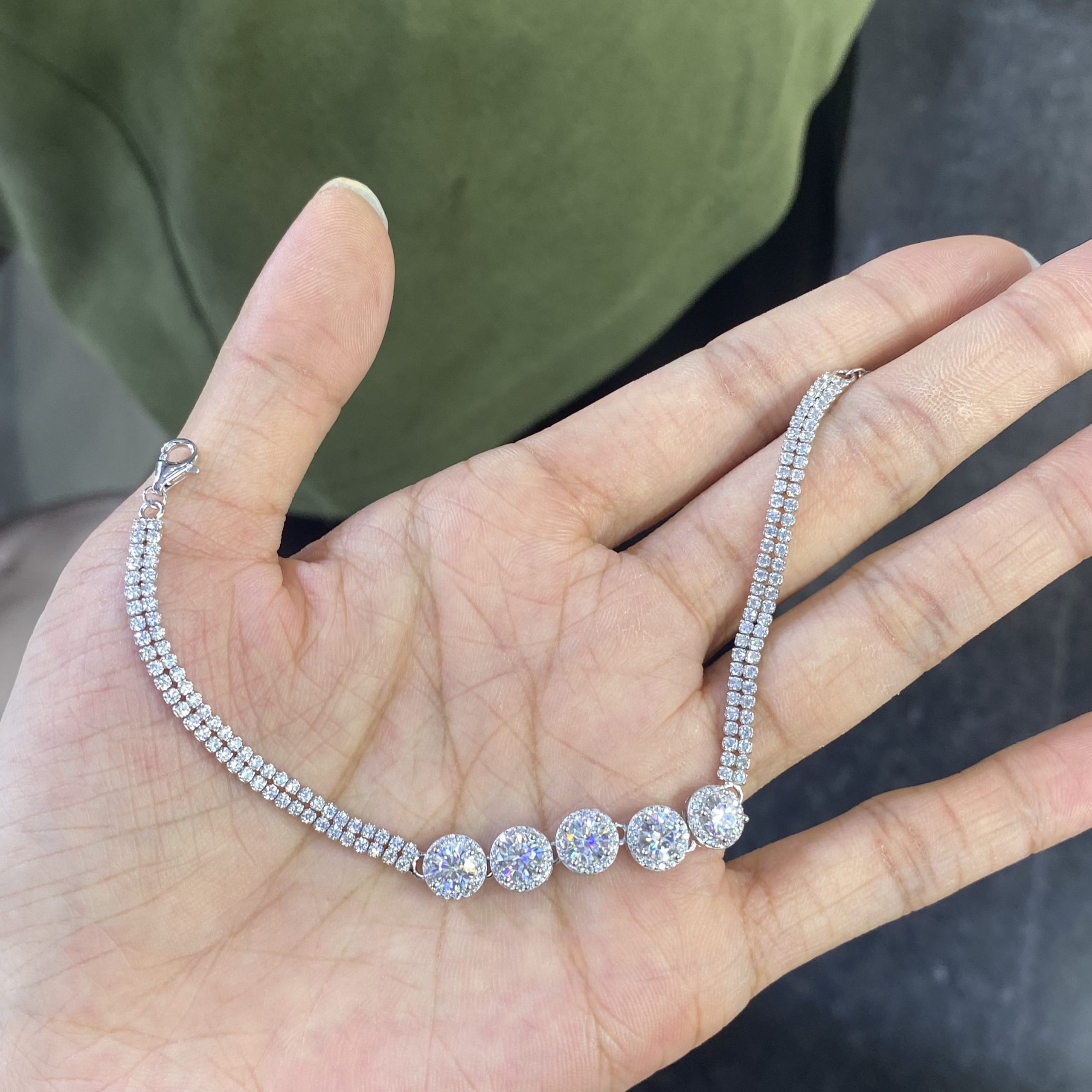 moissanite bracelet
