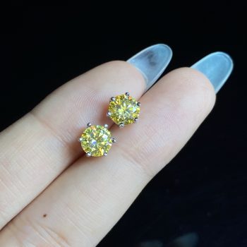 Moissanite earrings