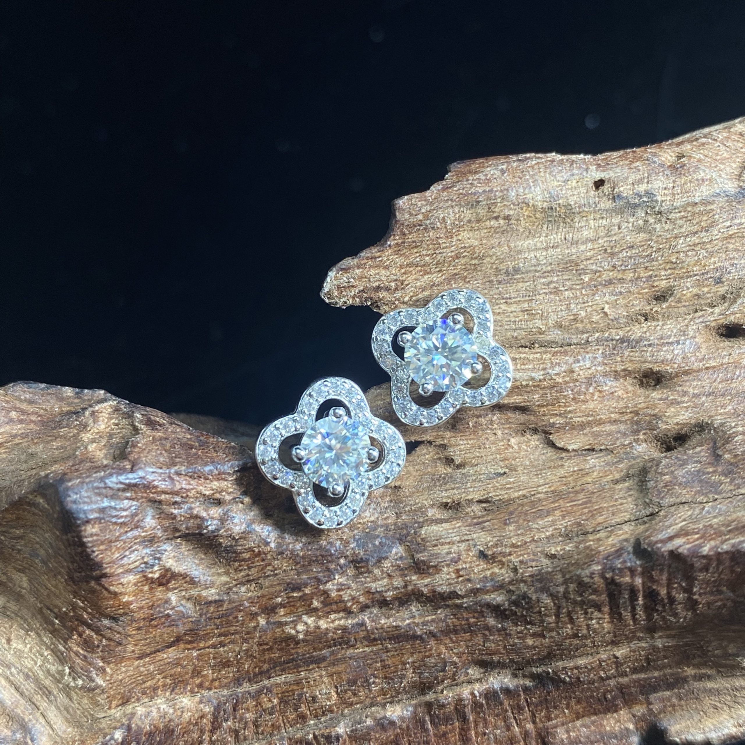 Moissanite earrings