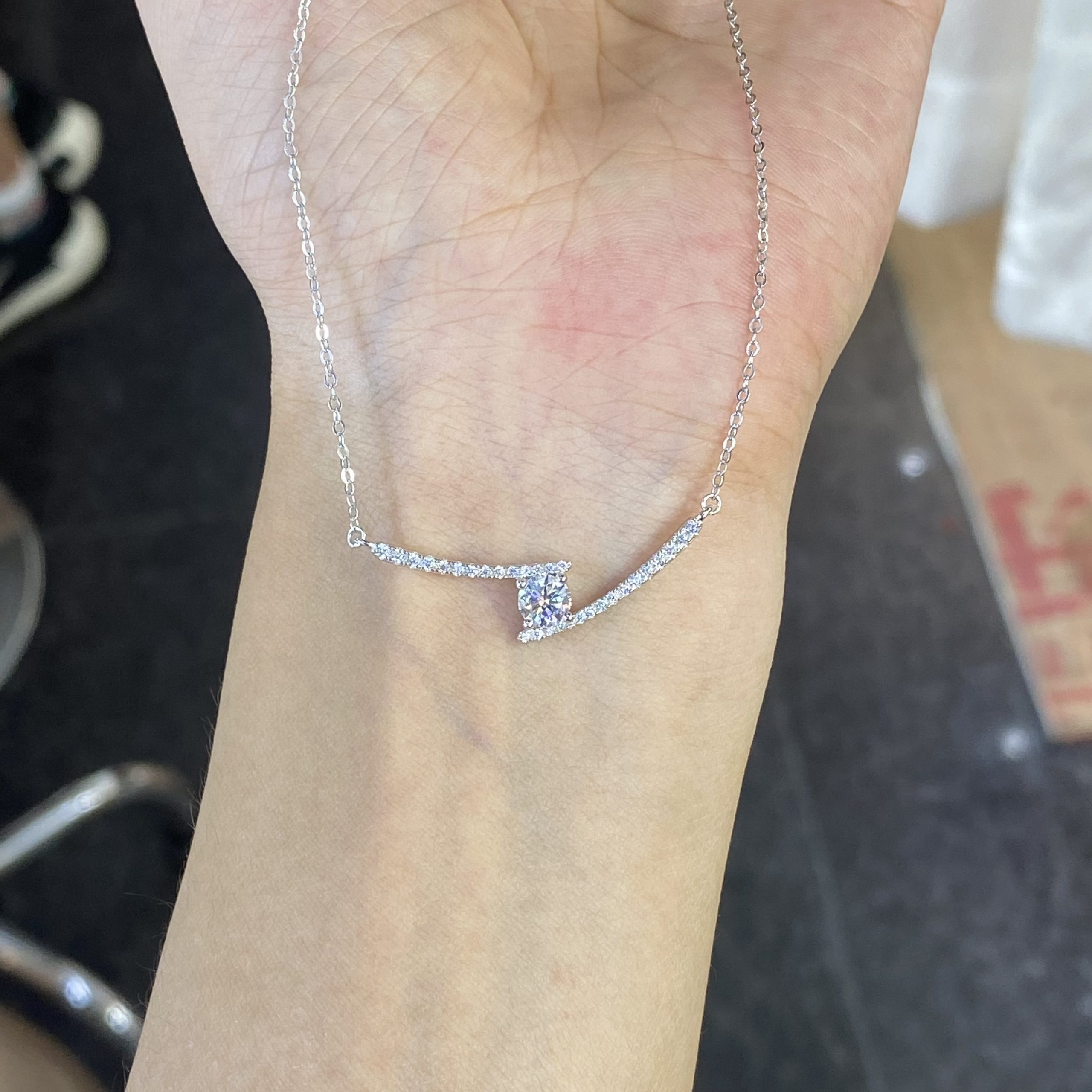 moissanite necklace
