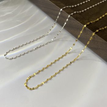 Pure silver lip chain