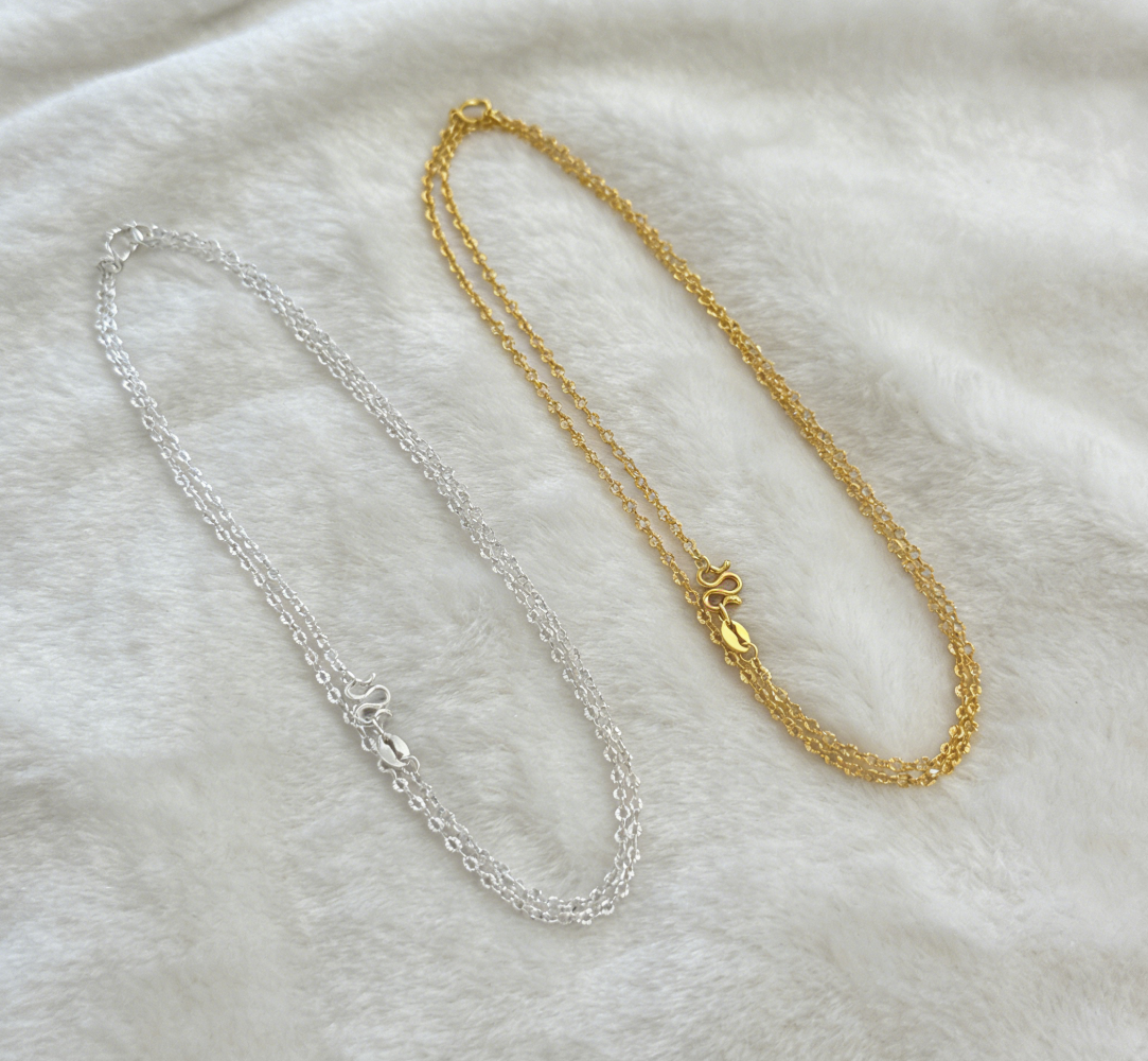 足银太阳花项链45CM - Image 2